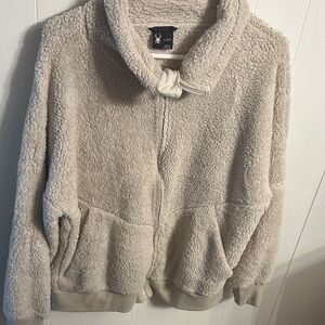 Spyder Beige Sherpa Jacket